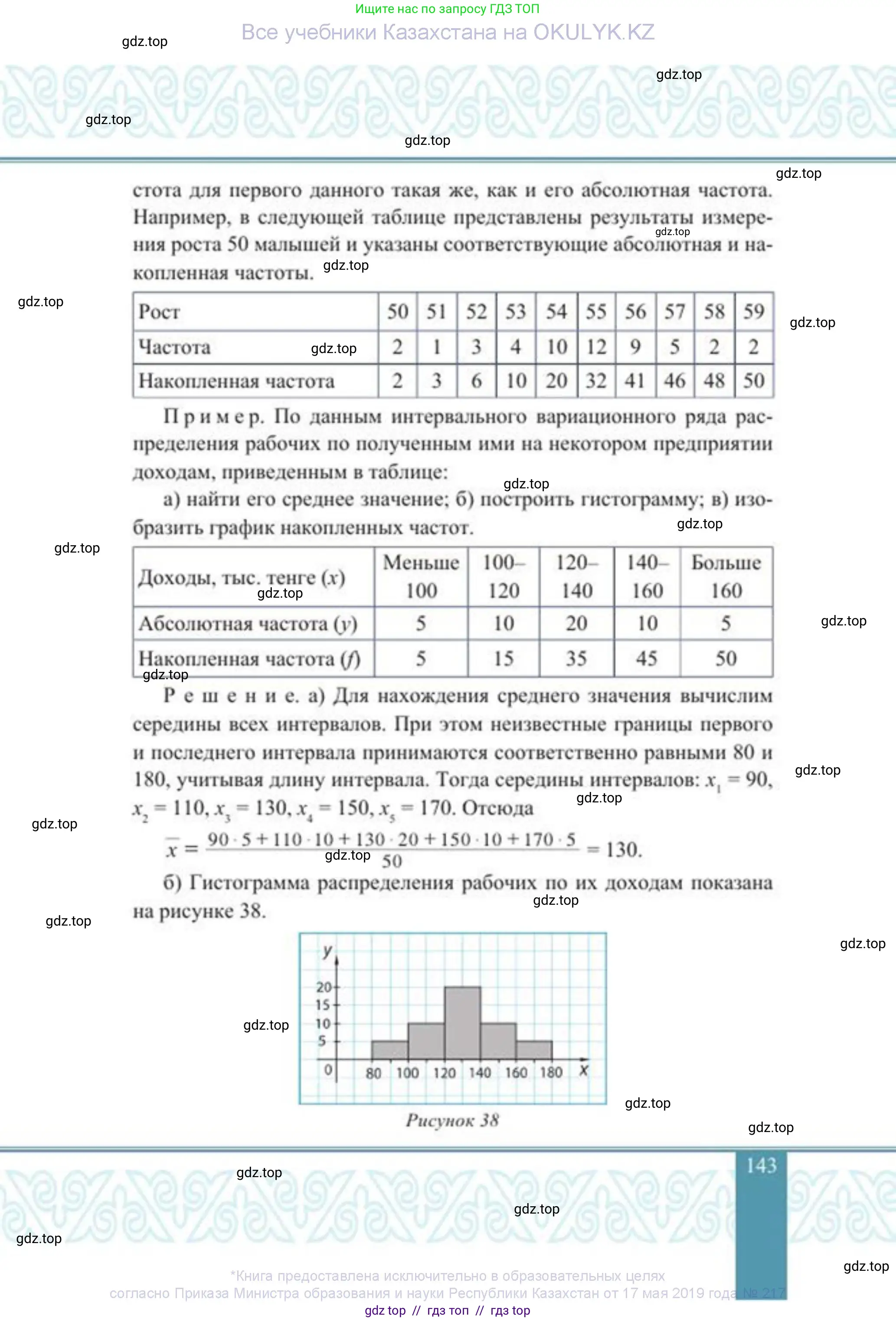 Алгебра, 8 класс Учебник, авторы: Солтан Генадий Николаевич, Солтан Алла Евгеньевна, Жумадилова Аманбала Жумадиловна, издательство Кокшетау, Алматы, 2018, страница 143