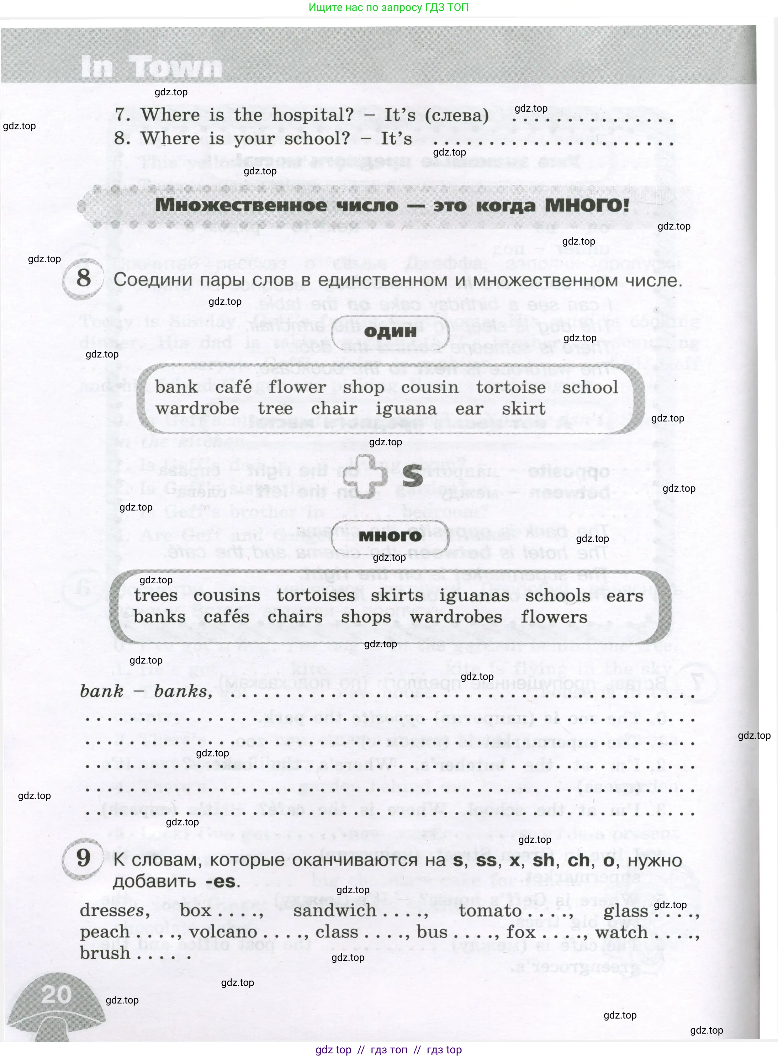 Английский язык (english), 4 класс сборник грамматических упражнений, автор: Рязанцева Светлана Борисовна, издательство Просвещение, Москва, 2023, белого цвета, страница 20