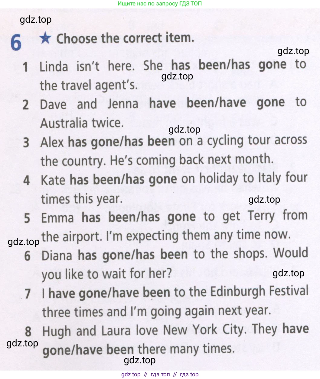 Английский язык (english), 5 класс Рабочая тетрадь (workbook), авторы: Баранова Ксения Михайловна (Baranova Ksenia), Дули Дженни (Dooley Jenny), Копылова Виктория Викторовна (Kopylova Victoria), Мильруд Радислав Петрович (Millrood Radislav), Эванс Вирджиния (Evans Virginia), издательство Просвещение, Москва, 2023, белого цвета, страница 54, номер 6, Условие