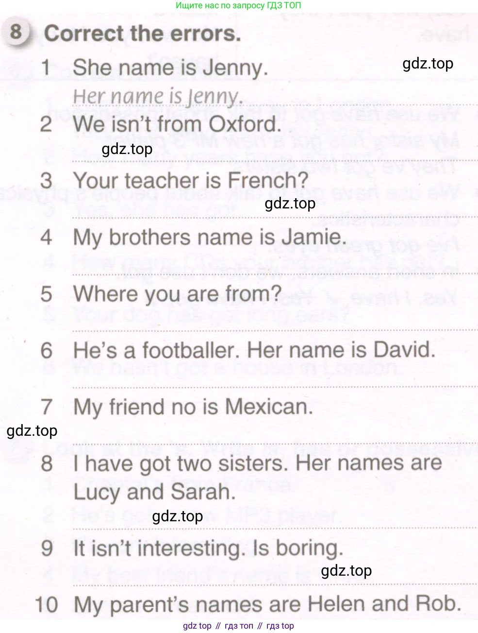 Английский язык (english), 6 класс рабочая тетрадь, авторы: Комарова Юлия Александровна, Ларионова Ирина Владимировна, издательство Русское слово, Москва, 2022, розового цвета, страница 99, номер 8, Условие