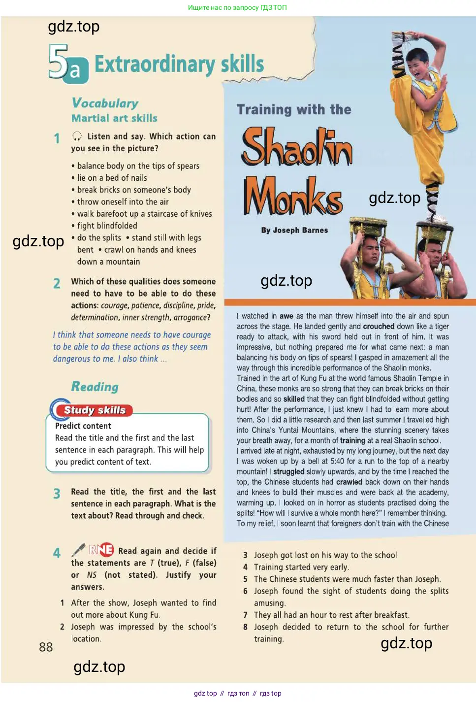 Английский язык (english), 8 класс Учебник (Student's book), авторы: Баранова Ксения Михайловна (Baranova Ksenia), Дули Дженни (Dooley Jenny), Копылова Виктория Викторовна (Kopylova Victoria), Мильруд Радислав Петрович (Millrood Radislav), Эванс Вирджиния (Evans Virginia), издательство Просвещение, Москва, 2023, белого цвета, страница 88