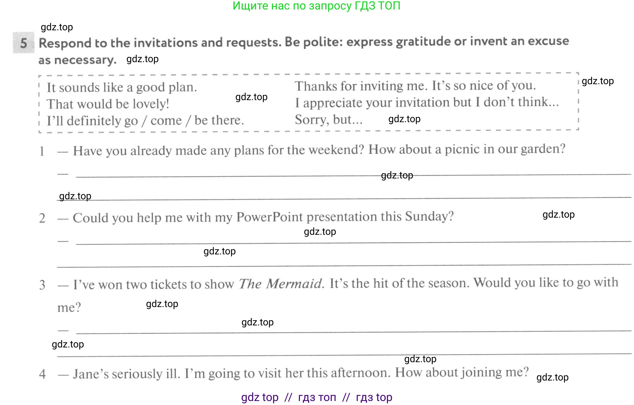 Английский язык (english), 9 класс рабочая тетрадь с контрольными работами (workbook + tests), авторы: Биболетова Мерем Забатовна, Бабушис Елена Евгеньевна, Кларк Ольга Игоревна, Морозова Алевтина Николаевна, издательство Просвещение, Москва, 2016, голубого цвета, страница 19, номер 5, Условие