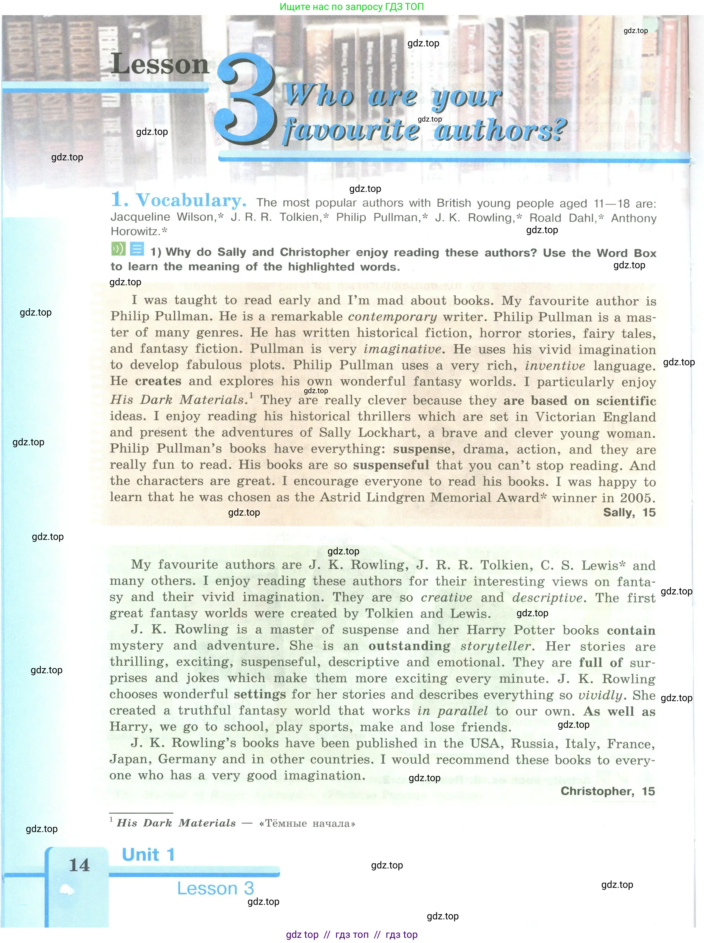 Английский язык (english), 9 класс Учебник (Student's book), авторы: Кузовлев Владимир Петрович (Kuzovlev Vladimir), Лапа Наталья Михайловна, Перегудова Эльвира Шакировна, Дуванова Ольга Викторовна, Стрельникова Ольга Викторовна (Strelnikova Olga), Кузнецова Елена Вячеславовна, Костина Ирина Павловна, Кобец Юлия Николаевна, издательство Просвещение, Москва, 2019, салатового цвета, страница 14