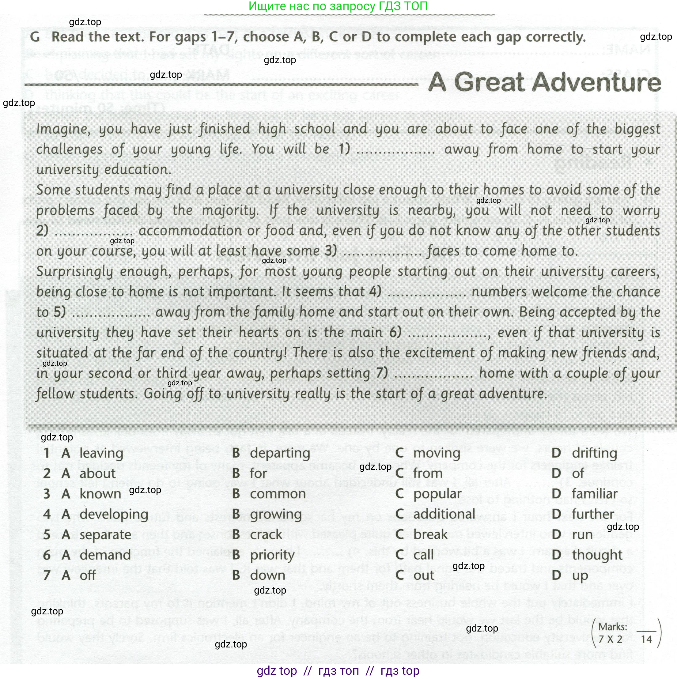 Английский язык (english), 11 класс контрольные задания (test booklet), авторы: Баранова Ксения Михайловна (Baranova Ksenia), Дули Дженни (Dooley Jenny), Копылова Виктория Викторовна (Kopylova Victoria), Мильруд Радислав Петрович (Millrood Radislav), Эванс Вирджиния (Evans Virginia), издательство Просвещение, Москва, 2019, серого цвета, страница 13, Условие