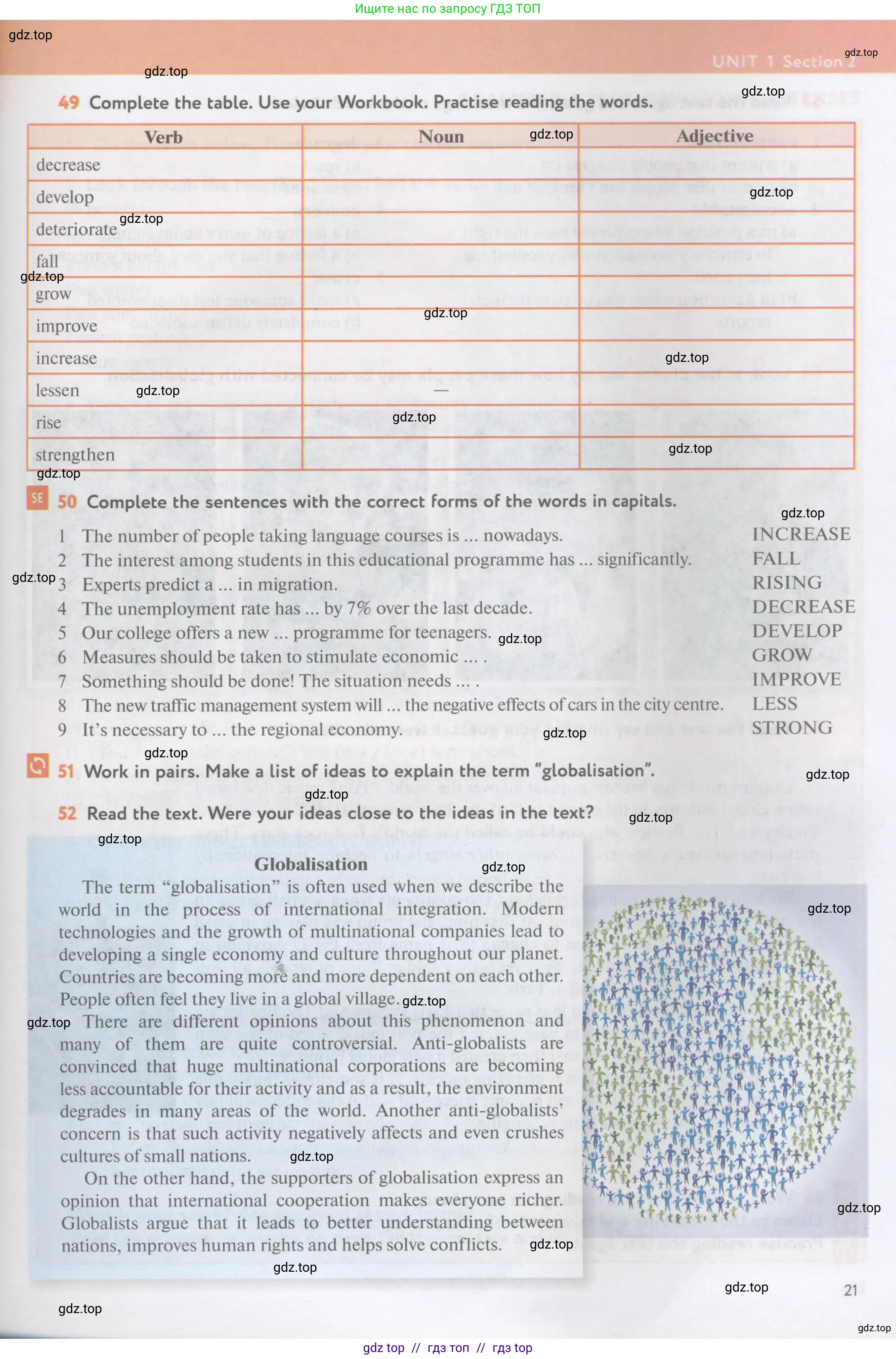 Английский язык (english), 11 класс Учебник (Student's book), авторы: Биболетова Мерем Забатовна, Бабушис Елена Евгеньевна, Снежко Надежда Дмитриевна, издательство Просвещение, Москва, 2017, жёлтого цвета, страница 21