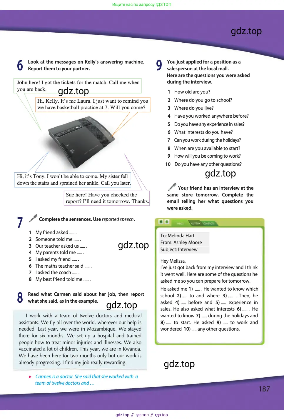 Английский язык (english), 11 класс Учебник (Student's book), авторы: Афанасьева Ольга Васильевна (Afanasyeva Olga), Дули Дженни (Dooley Jenny), Михеева Ирина Владимировна (Mikheeva Irina), Оби Боб (Obee Bob), Эванс Вирджиния (Evans Virginia), издательство Просвещение, Москва, 2019, страница 187