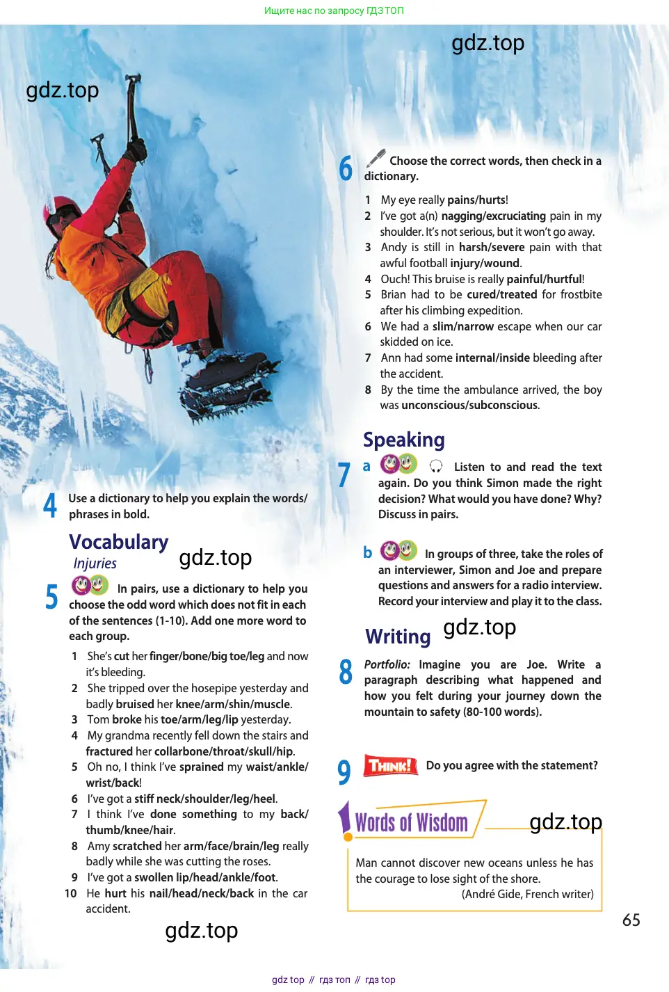 Английский язык (english), 11 класс Учебник (Student's book), авторы: Афанасьева Ольга Васильевна (Afanasyeva Olga), Дули Дженни (Dooley Jenny), Михеева Ирина Владимировна (Mikheeva Irina), Оби Боб (Obee Bob), Эванс Вирджиния (Evans Virginia), издательство Просвещение, Москва, 2019, страница 65