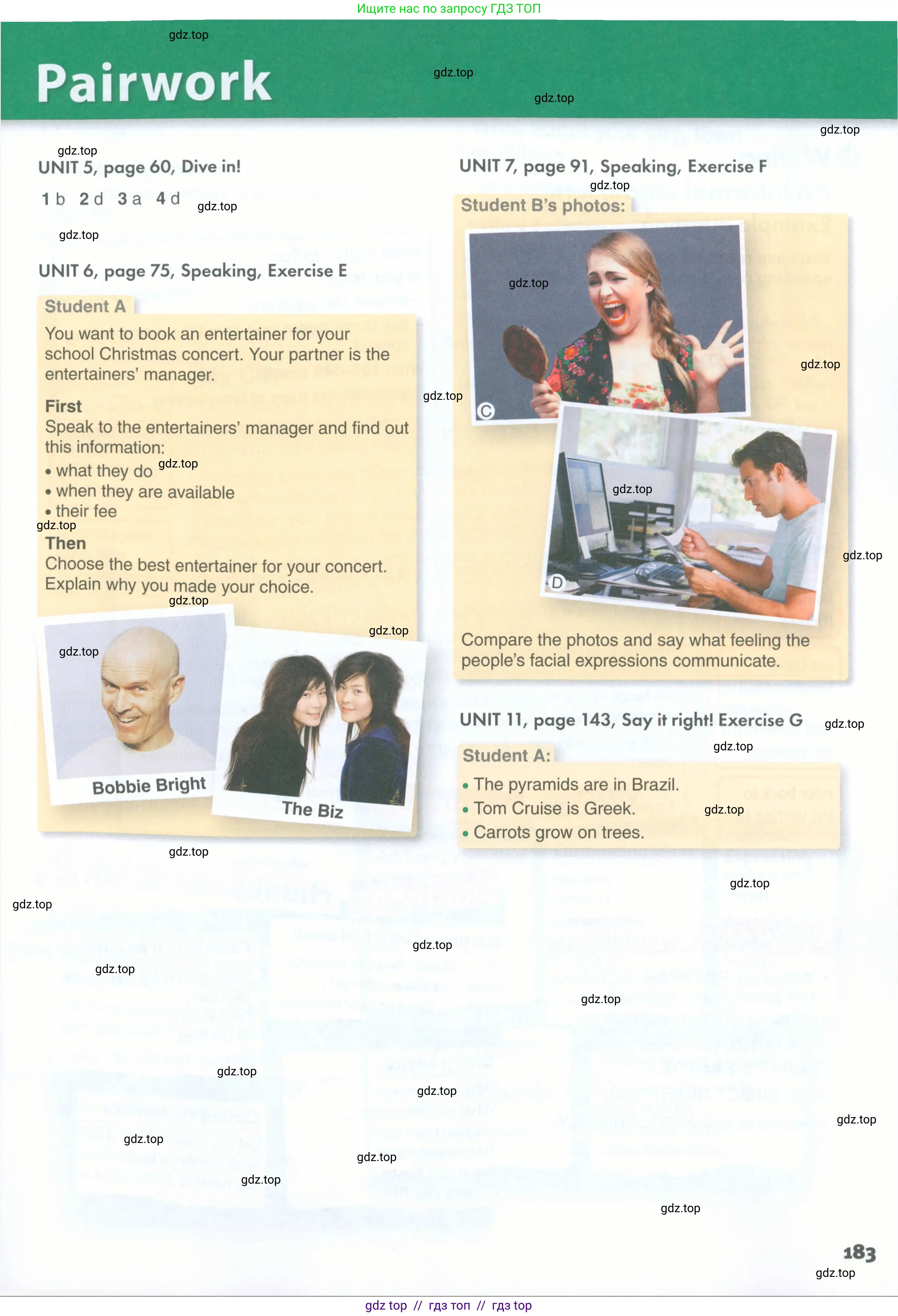 Английский язык (english), 11 класс Учебник (Student's book), авторы: Комарова Юлия Александровна, Ларионова Ирина Владимировна, Араванис Розмари, Кокрейн Стюарт, издательство Русское слово, Москва, 2020, страница 183