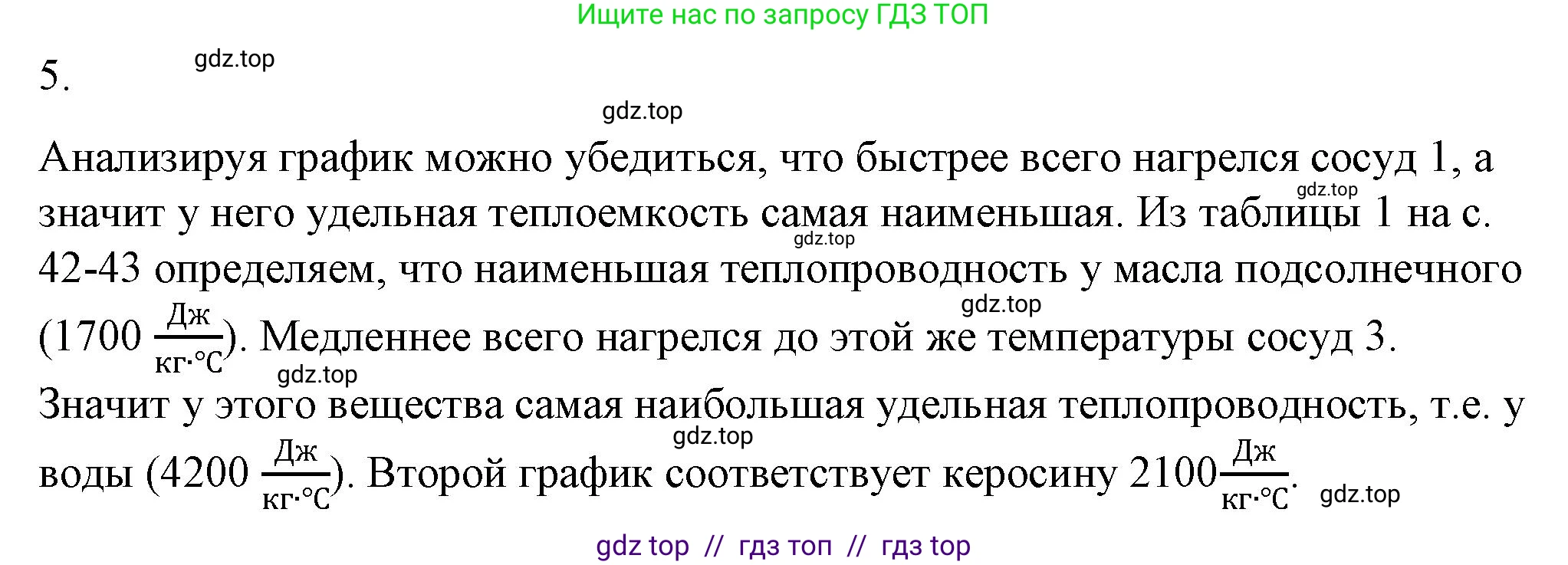 Физика, 8 класс Учебник, автор: Пёрышкин И М, издательство Просвещение, Москва, 2023, белого цвета, страница 44, номер 5, Решение 1