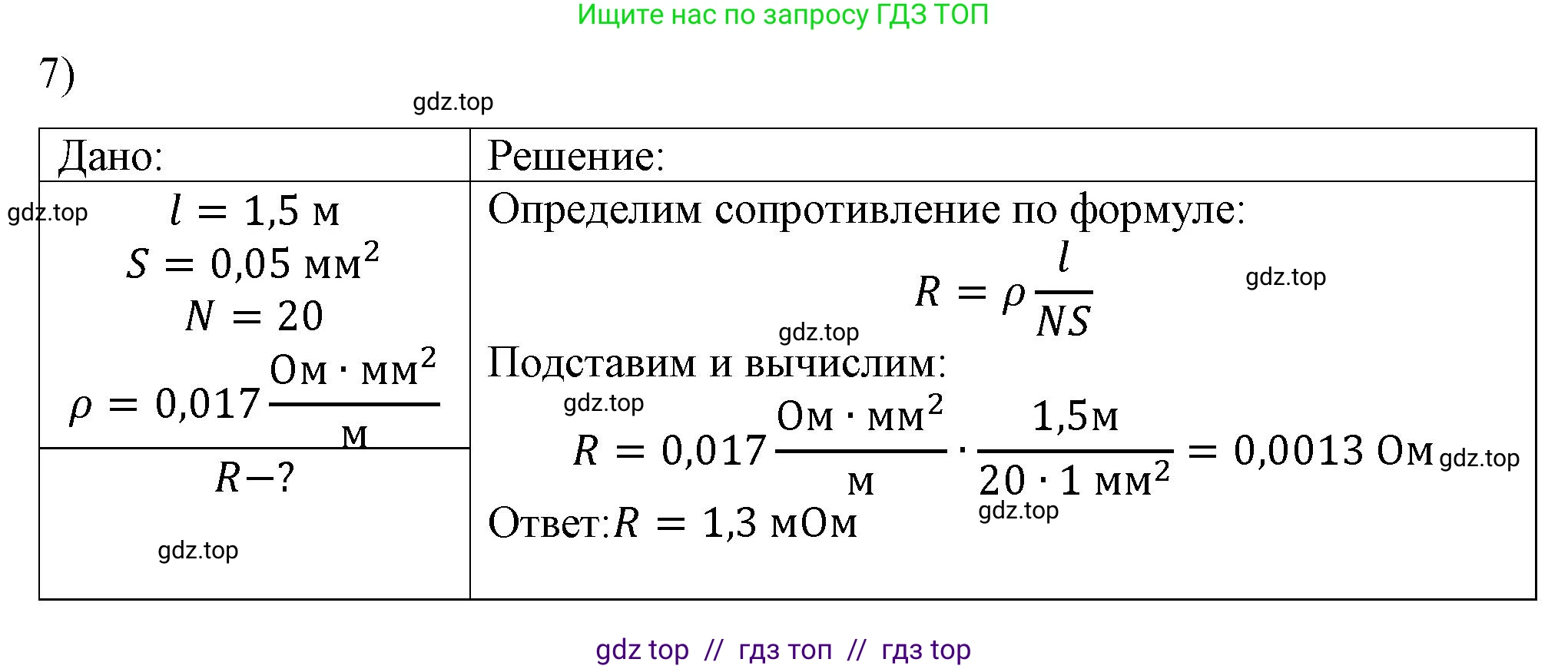 Физика, 8 класс Учебник, автор: Пёрышкин И М, издательство Просвещение, Москва, 2023, белого цвета, страница 155, номер 7, Решение 1