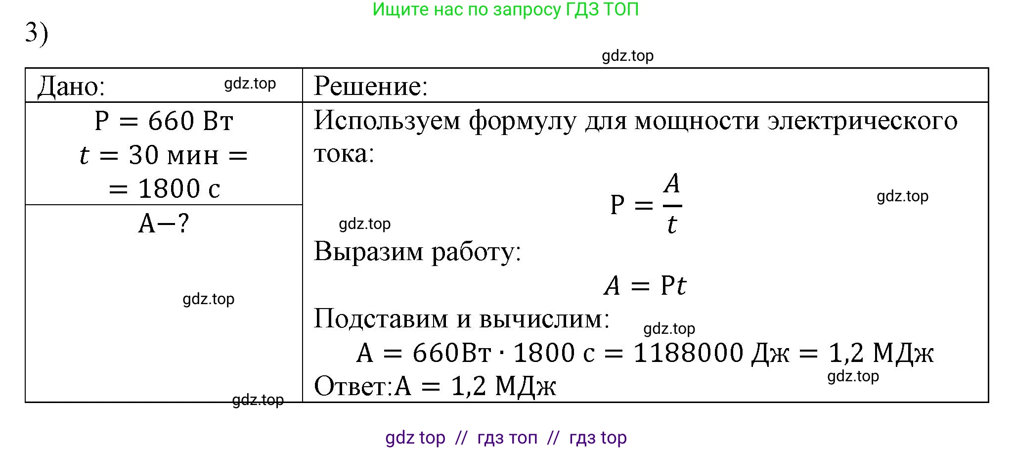 Физика, 8 класс Учебник, автор: Пёрышкин И М, издательство Просвещение, Москва, 2023, белого цвета, страница 171, номер 3, Решение 1