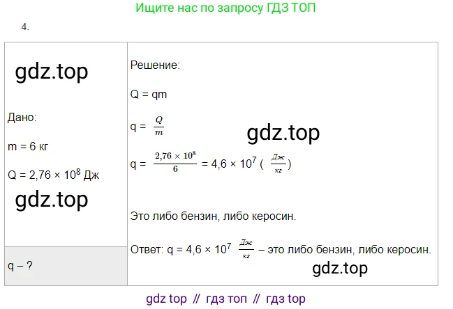 Физика, 8 класс Учебник, автор: Пёрышкин И М, издательство Просвещение, Москва, 2023, белого цвета, страница 51, номер 4, Решение 3