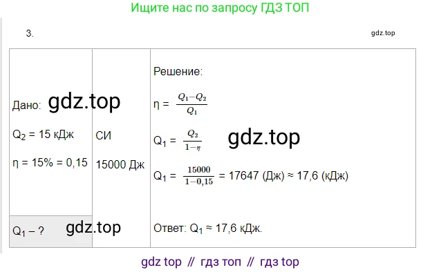 Физика, 8 класс Учебник, автор: Пёрышкин И М, издательство Просвещение, Москва, 2023, белого цвета, страница 97, номер 3, Решение 3