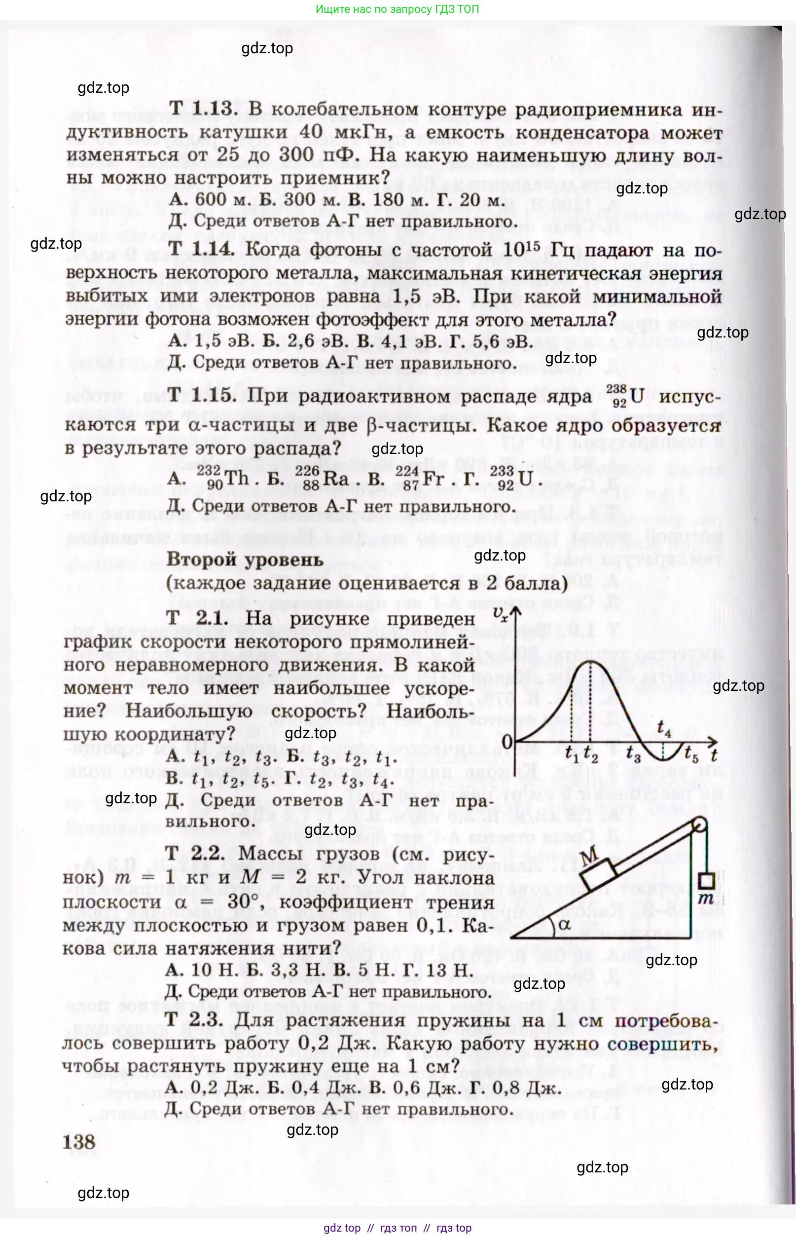 Физика, 8-11 класс Учебник, задачник, авторы: Гельфгат Илья Маркович, Генденштейн Лев Элевич, Кирик Леонид Анатольевич, издательство Илекса, Москва, 2005, страница 138