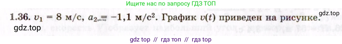 Физика, 8-11 класс Учебник, задачник, авторы: Гельфгат Илья Маркович, Генденштейн Лев Элевич, Кирик Леонид Анатольевич, издательство Илекса, Москва, 2005, страница 9, номер 1.36, Решение