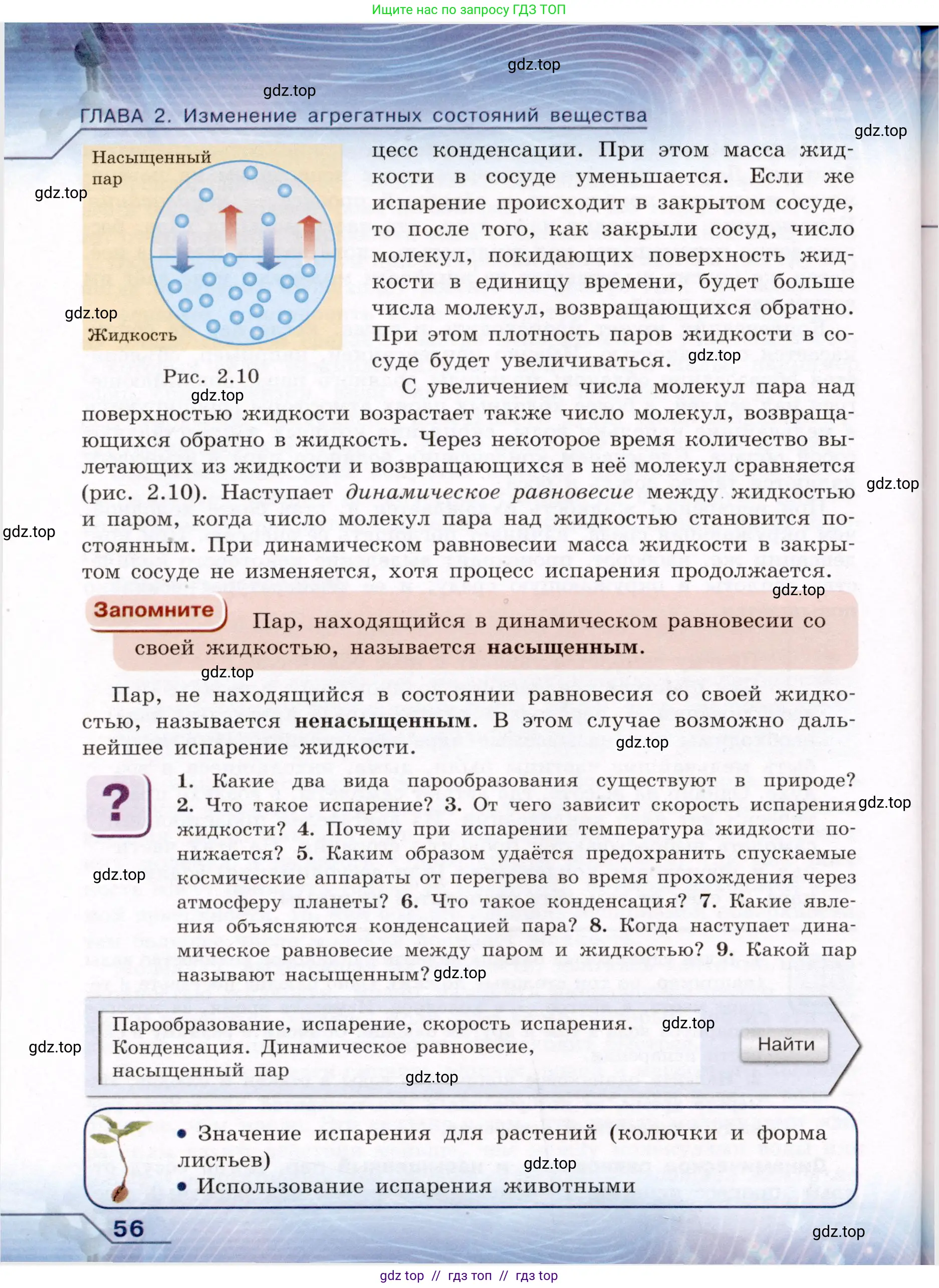 Физика, 8 класс Учебник, авторы: Громов Сергей Васильевич, Родина Надежда Александровна, Белага Виктория Владимировна, Ломаченков Иван Алексеевич, Панебратцев Юрий Анатольевич, издательство Просвещение, Москва, 2018, страница 56