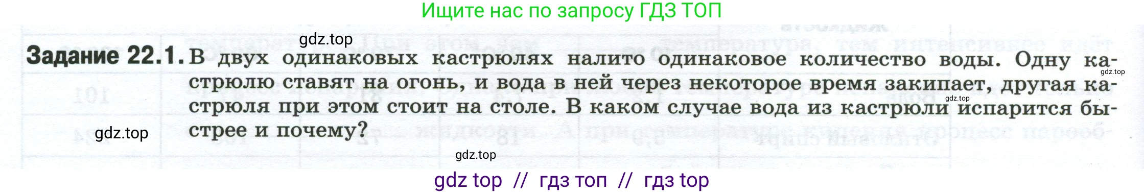 Физика, 8 класс рабочая тетрадь, автор: Ханнанова Татьяна Андреевна, издательство Просвещение, Москва, 2022, белого цвета, страница 50, номер 22.1, Условие