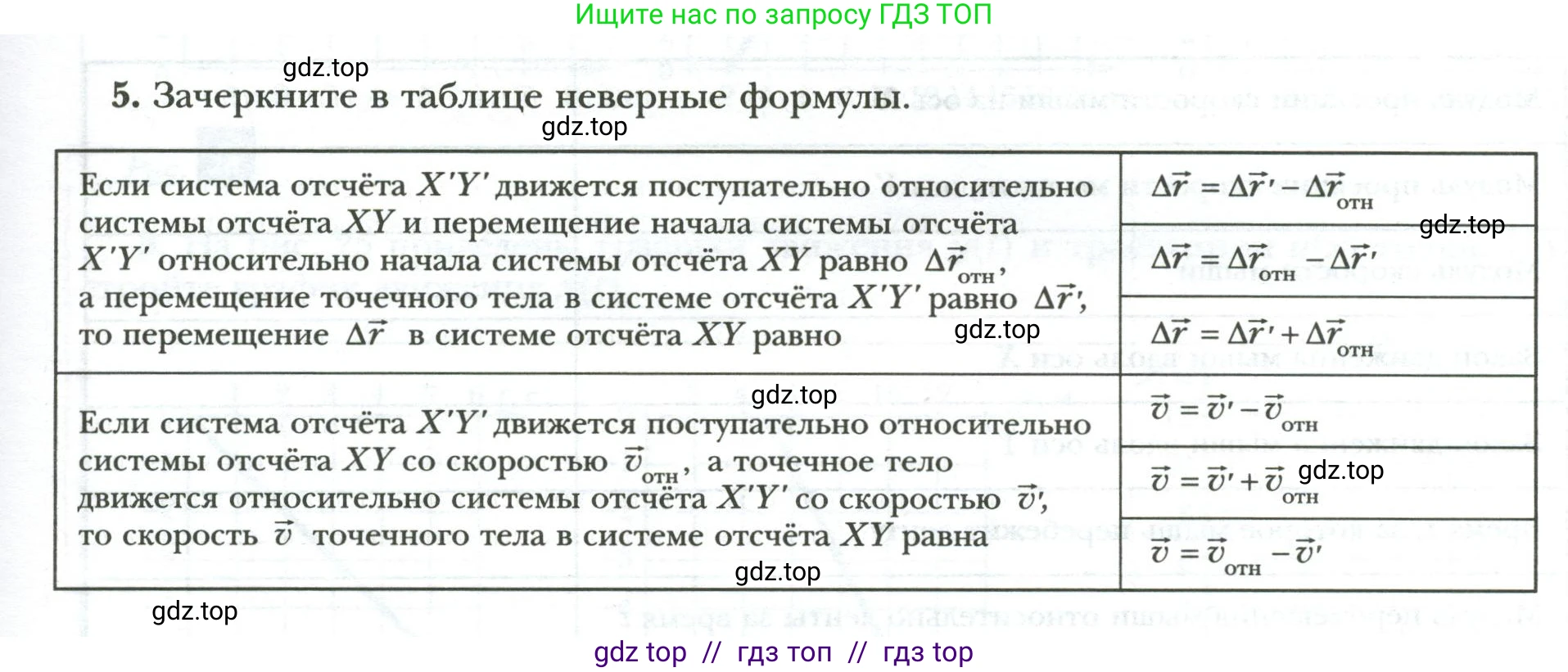 Физика, 9 класс рабочая тетрадь, авторы: Грачев Александр Васильевич, Погожев Владимир Александрович, Боков Павел Юрьевич, Вишнякова Екатерина Анатольевна, издательство Просвещение, Москва, 2021, Часть 1, страница 27, номер 5, Условие