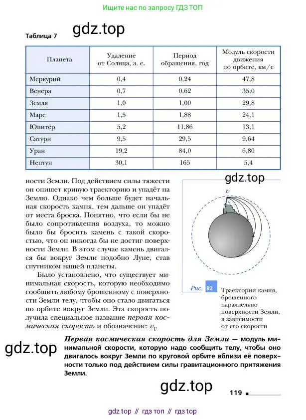 Физика, 9 класс Учебник, авторы: Грачев Александр Васильевич, Погожев Владимир Александрович, Боков Павел Юрьевич, издательство Вентана-граф, Москва, 2012, страница 119