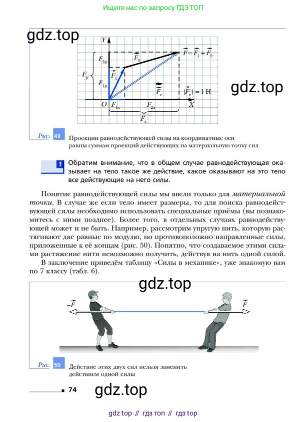 Физика, 9 класс Учебник, авторы: Грачев Александр Васильевич, Погожев Владимир Александрович, Боков Павел Юрьевич, издательство Вентана-граф, Москва, 2012, страница 74