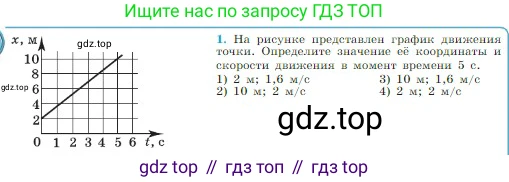 Физика, 10 класс Учебник, авторы: Мякишев Генадий Яковлевич, Буховцев Борис Борисович, Сотский Николай Николаевич, издательство Просвещение, Москва, 2019, страница 26, номер 1, Условие