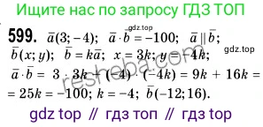 Геометрия, 9 класс Учебник, авторы: Мерзляк Аркадий Григорьевич, Полонский Виталий Борисович, Якир Михаил Семёнович, издательство Просвещение, Москва, 2019, оранжевого цвета, страница 143, номер 599, Решение 2