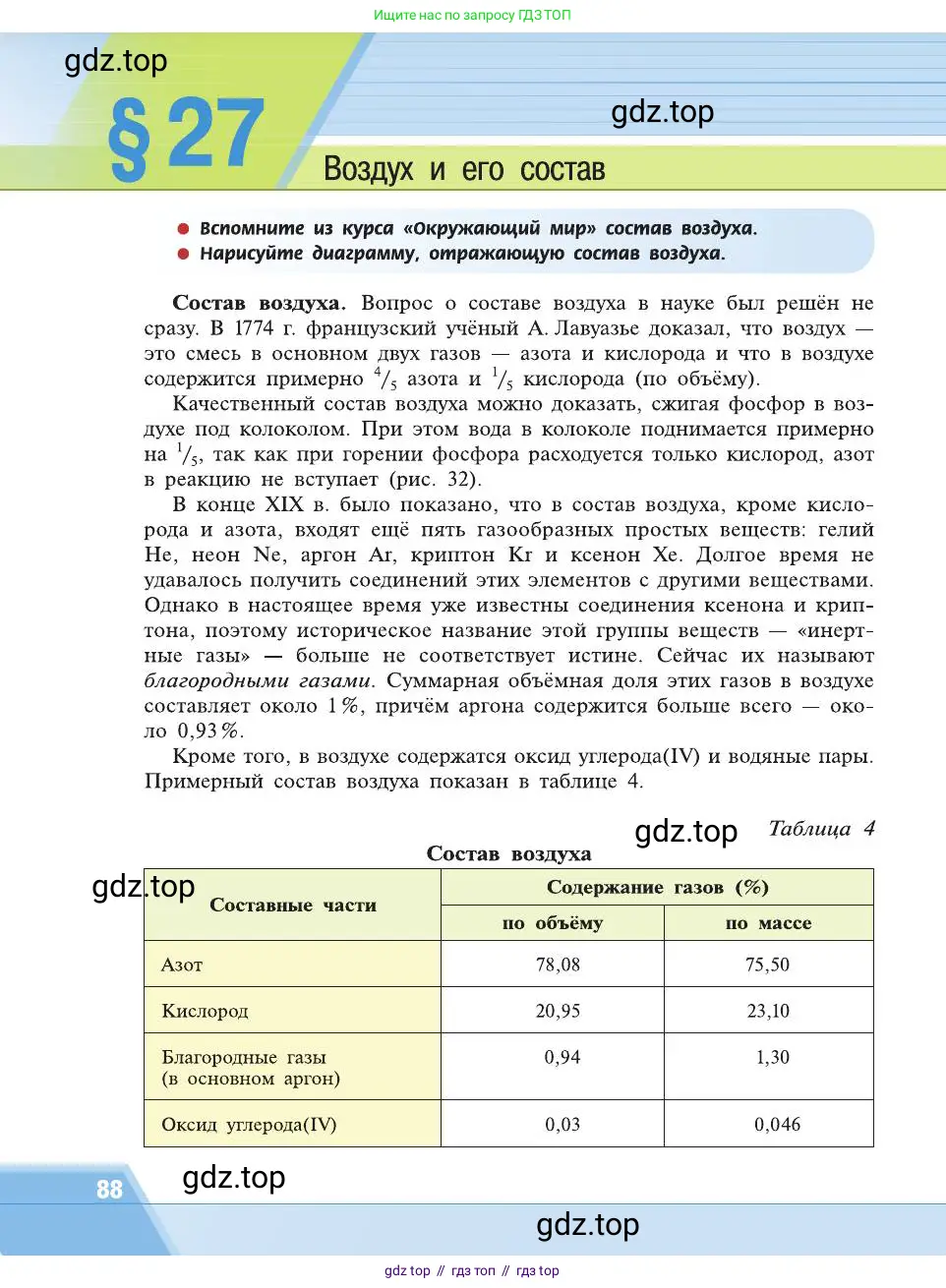 Химия, 8 класс Учебник, автор: Рудзитис Гунтис Екабович, издательство Просвещение, Москва, 2019 - 2022, страница 88