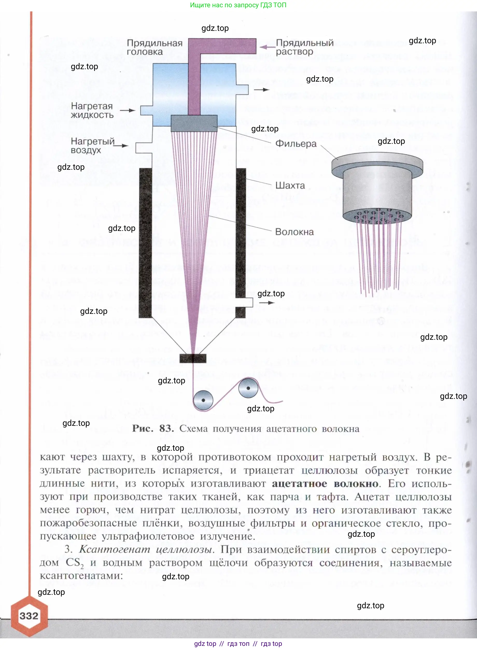 Химия, 10 класс Учебник, авторы: Габриелян Олег Саргисович, Остроумов Игорь Геннадьевич, Сладков Сергей Анатольевич, издательство Просвещение, Москва, 2021, белого цвета, страница 332
