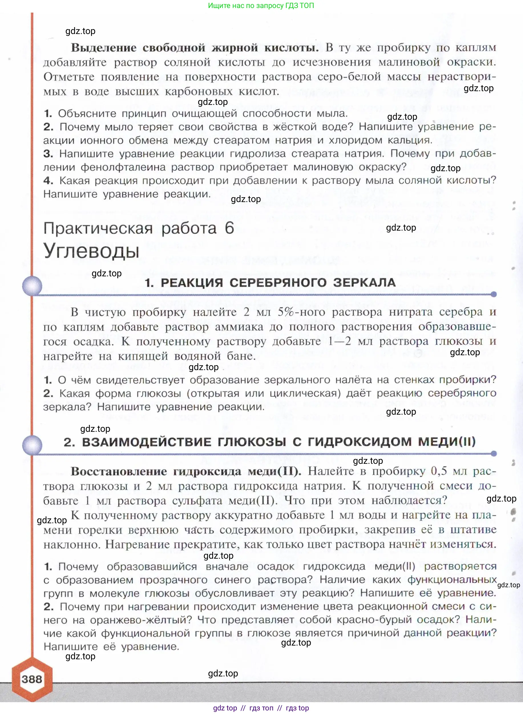Химия, 10 класс Учебник, авторы: Габриелян Олег Саргисович, Остроумов Игорь Геннадьевич, Сладков Сергей Анатольевич, издательство Просвещение, Москва, 2021, белого цвета, страница 388