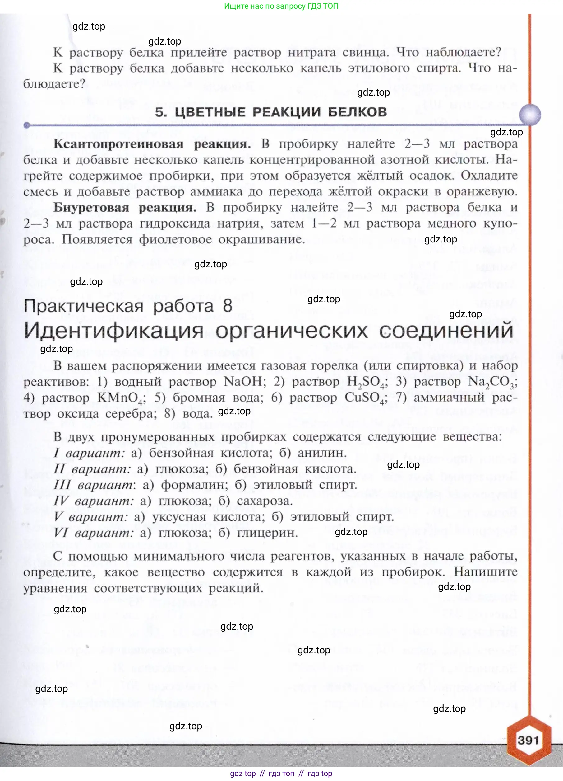 Химия, 10 класс Учебник, авторы: Габриелян Олег Саргисович, Остроумов Игорь Геннадьевич, Сладков Сергей Анатольевич, издательство Просвещение, Москва, 2021, белого цвета, страница 391