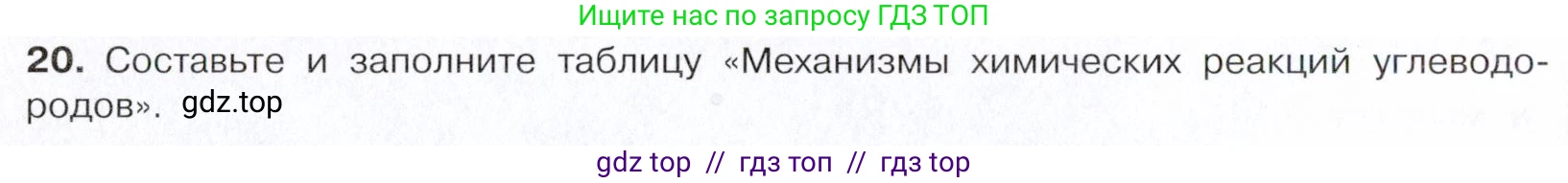 Химия, 10 класс Учебник, авторы: Габриелян Олег Саргисович, Остроумов Игорь Геннадьевич, Сладков Сергей Анатольевич, издательство Просвещение, Москва, 2021, белого цвета, страница 160, номер 20, Условие