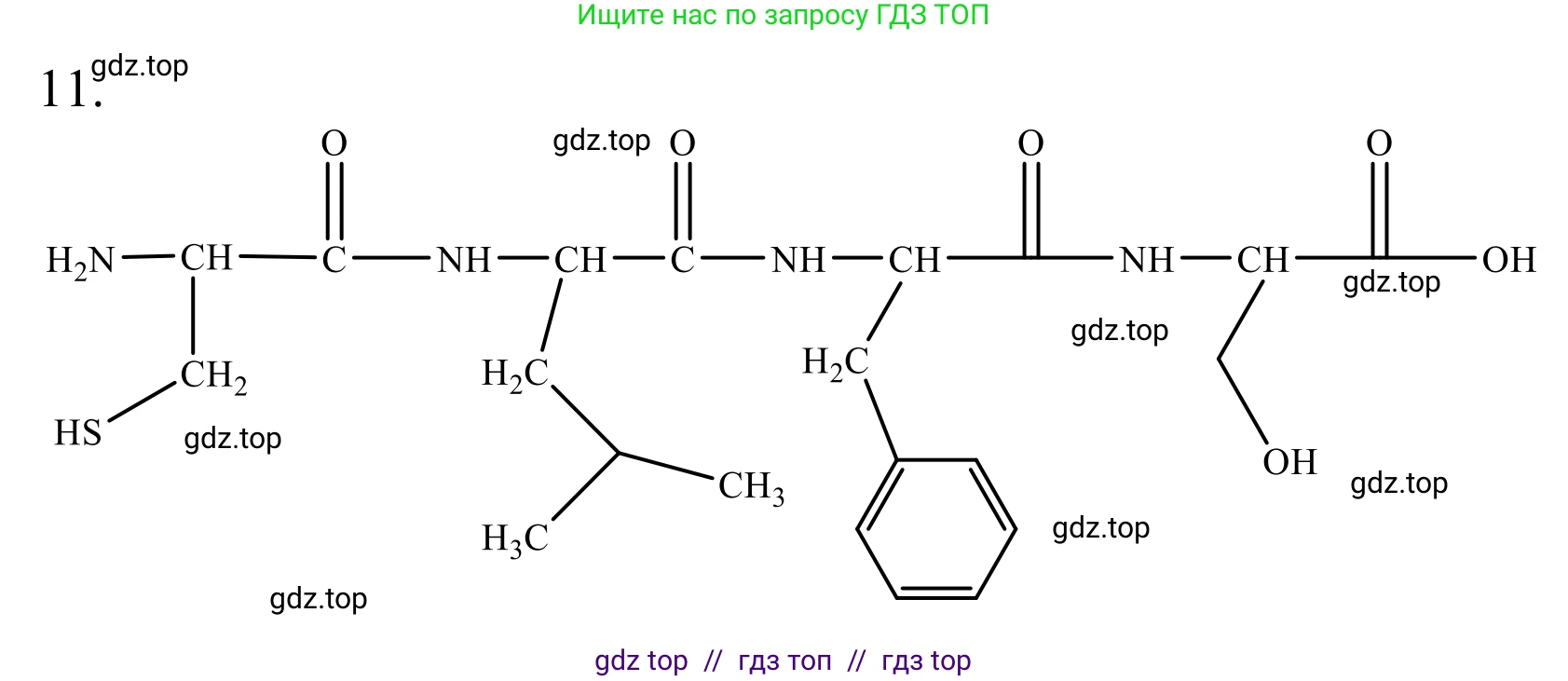 Химия, 10 класс Учебник, авторы: Габриелян Олег Саргисович, Остроумов Игорь Геннадьевич, Сладков Сергей Анатольевич, издательство Просвещение, Москва, 2021, белого цвета, страница 363, номер 11, Решение