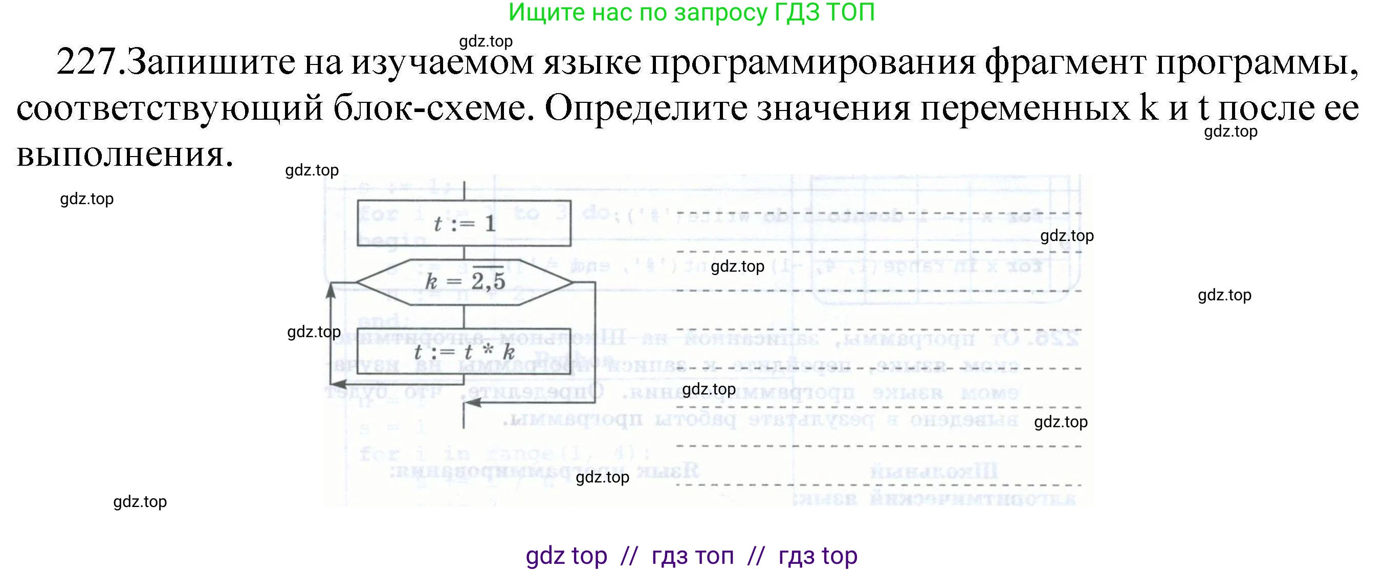 Информатика, 8 класс рабочая тетрадь, авторы: Босова Людмила Леонидовна, Босова Анна Юрьевна, издательство Просвещение, Москва, 2023, Часть 2, страница 86, номер 227, Решение