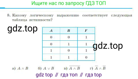 Информатика, 8 класс Учебник, авторы: Босова Людмила Леонидовна, Босова Анна Юрьевна, издательство Просвещение, Москва, 2023, страница 72, номер 8, Условие