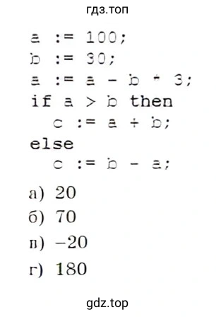 Определить значение переменной