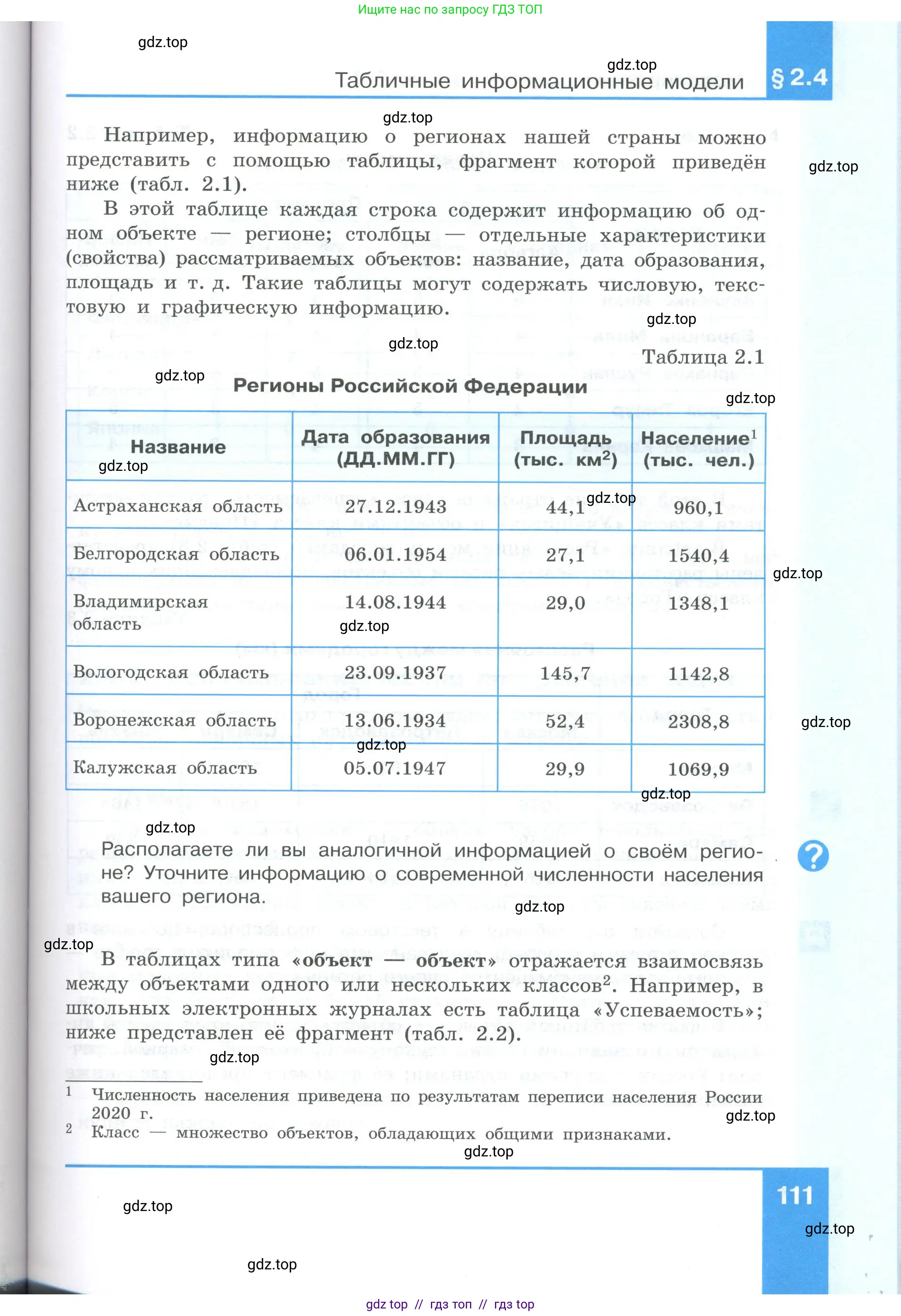 Информатика, 9 класс Учебник, авторы: Босова Людмила Леонидовна, Босова Анна Юрьевна, Аквилянов Никита Александрович, издательство Просвещение, Москва, 2024, страница 111