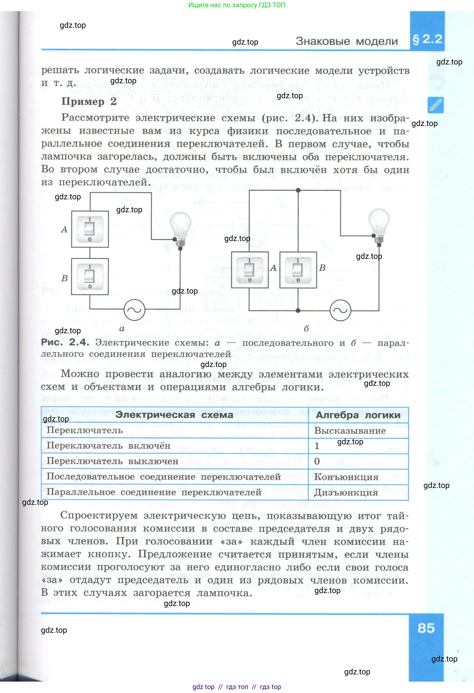 Информатика, 9 класс Учебник, авторы: Босова Людмила Леонидовна, Босова Анна Юрьевна, Аквилянов Никита Александрович, издательство Просвещение, Москва, 2024, страница 85
