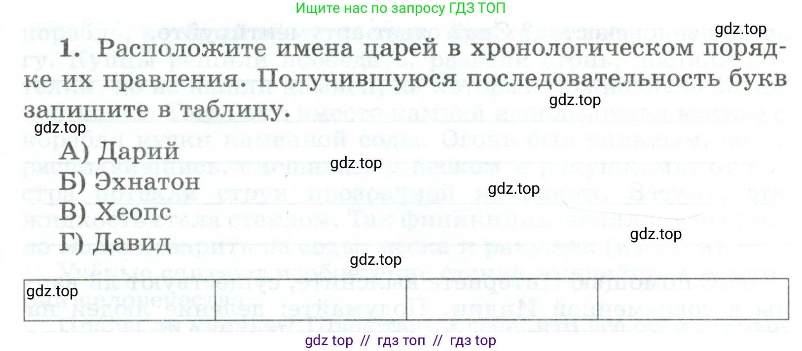 Всеобщая история, 5 класс рабочая тетрадь, автор: Годер Георгий Израилевич, издательство Просвещение, Москва, 2023, Часть 1, страница 84, номер 1, Условие