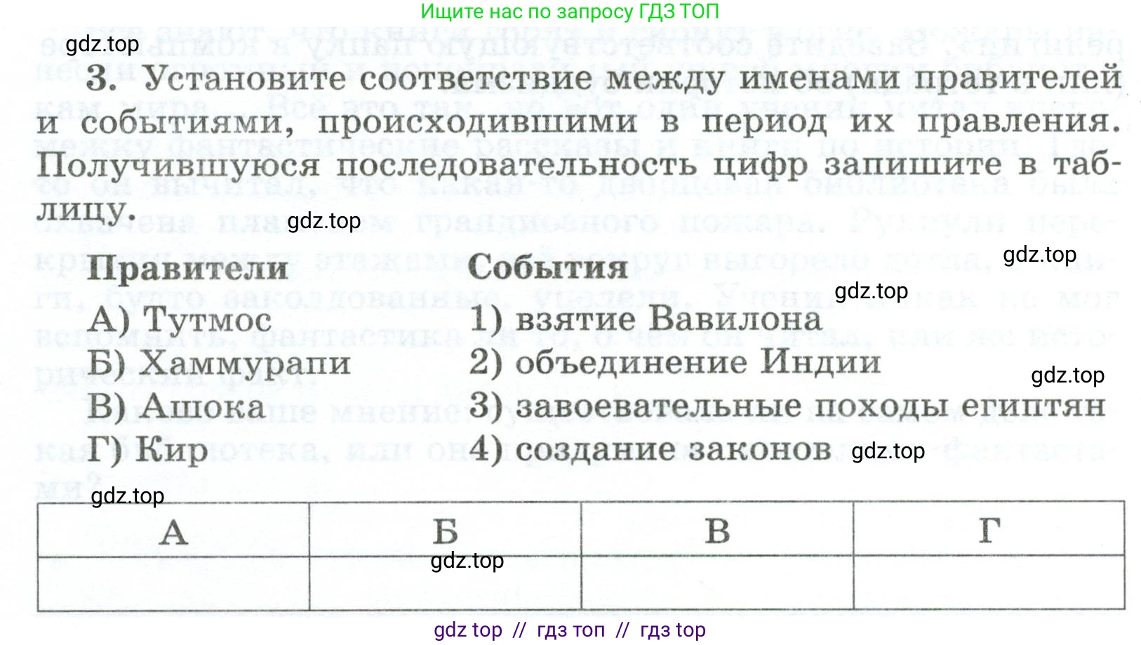 Всеобщая история, 5 класс рабочая тетрадь, автор: Годер Георгий Израилевич, издательство Просвещение, Москва, 2023, Часть 1, страница 84, номер 3, Условие