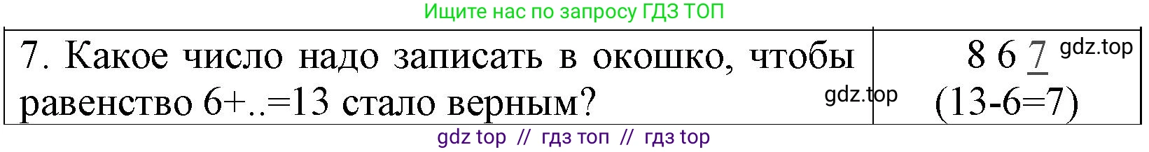 Математика, 1 класс Проверочные работы, автор: Волкова Светлана Ивановна, издательство Просвещение, Москва, 2023, белого цвета, страница 53, номер 7, Решение