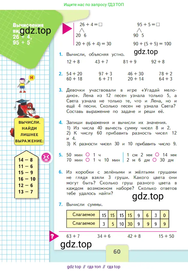 Математика, 2 класс Учебник, авторы: Моро Мария Игнатьевна, Бантова Мария Александровна, Бельтюкова Галина Васильевна, Волкова Светлана Ивановна, Степанова Светлана Вячеславовна, издательство Просвещение, Москва, 2023, белого цвета, Часть 1, страница 60