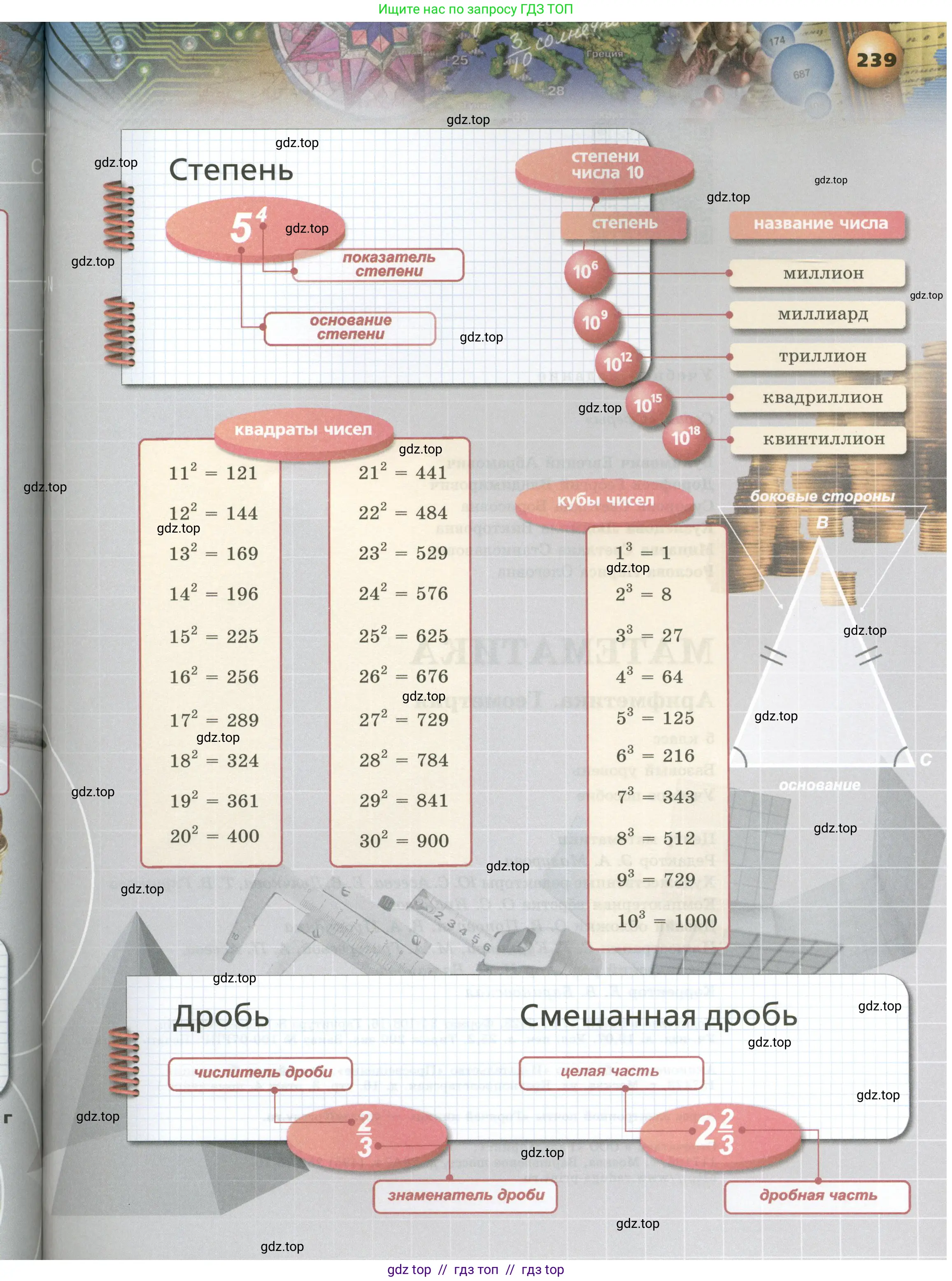 Математика, 5 класс Учебник, авторы: Бунимович Евгений Абрамович, Дорофеев Георгий Владимирович, Суворова Светлана Борисовна, Кузнецова Людмила Викторовна, Минаева Светлана Станиславовна, Рослова Лариса Олеговна, издательство Просвещение, Москва, 2023, оранжевого цвета, страница 239