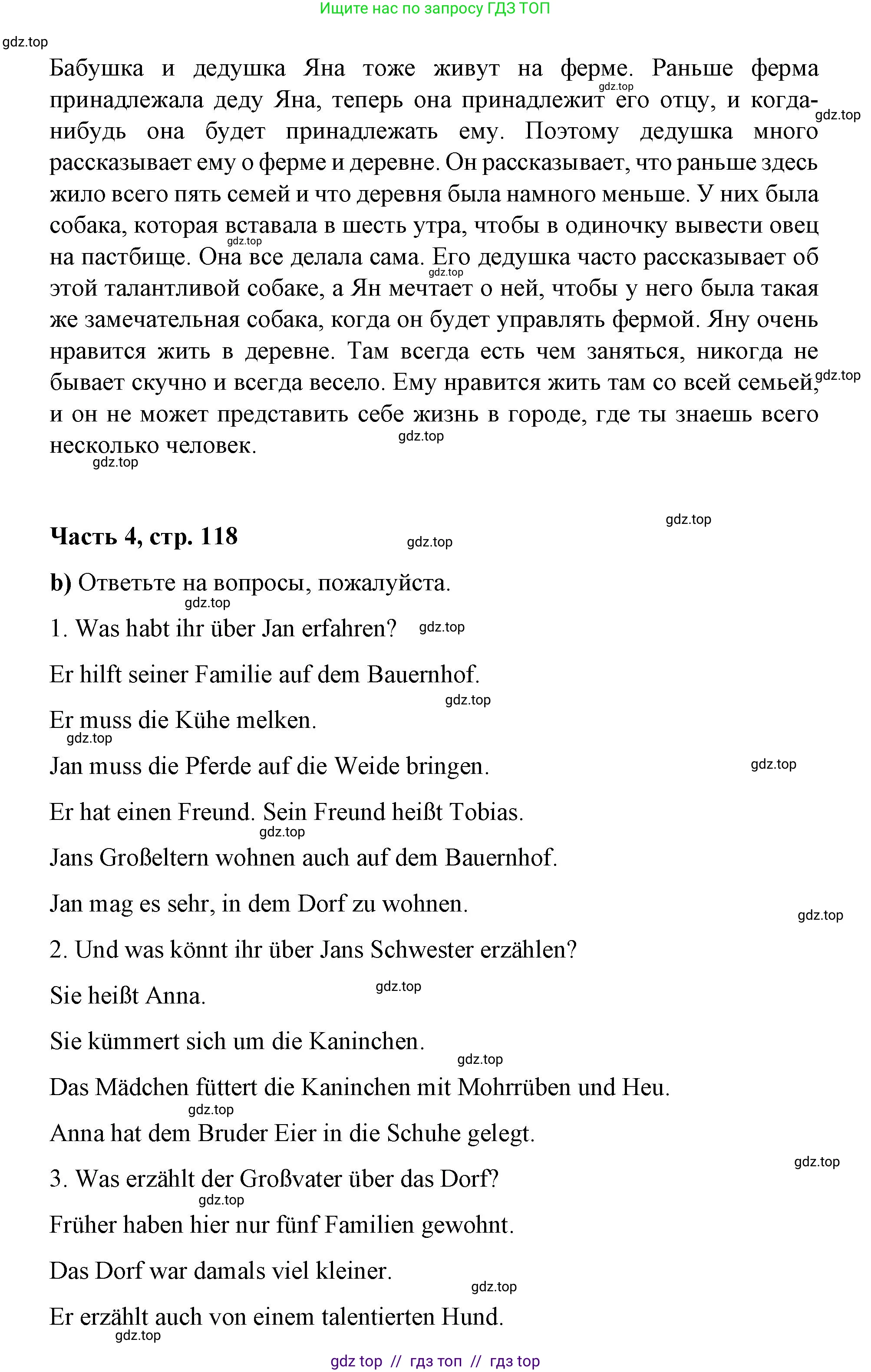 Немецкий язык (Deutsch), 7 класс учебник (lehrbuch), авторы: Бим Инесса Львовна (Bim I), Садомова Людмила Васильевна (Sadomova L), издательство Просвещение, Москва, 2023, оранжевого цвета, страница 117, номер 3, Решение (продолжение 2)