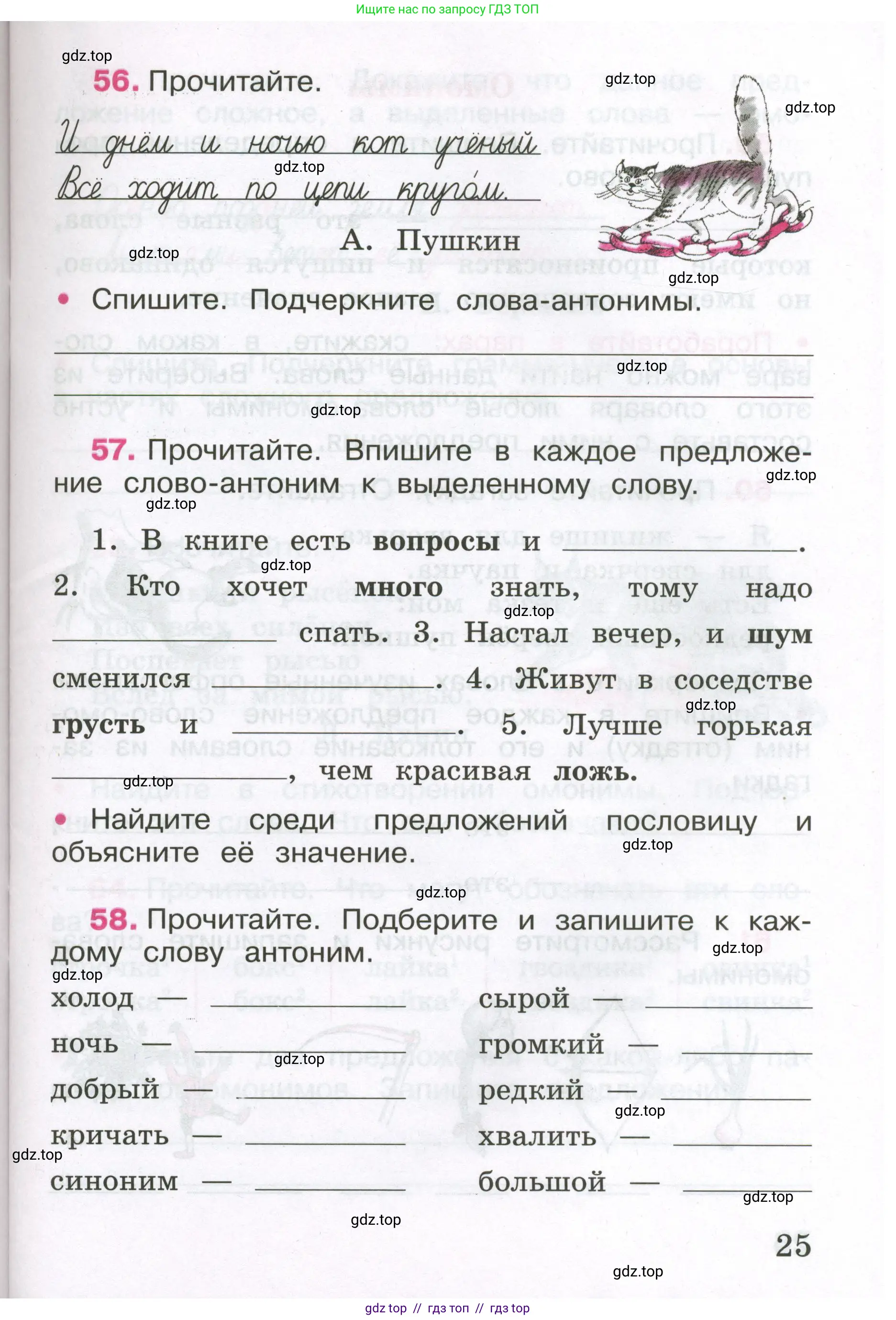 Русский язык, 3 класс рабочая тетрадь, автор: Канакина Валентина Павловна, издательство Просвещение, Москва, 2023, белого цвета, Часть 1, страница 12, номер 25, Условие