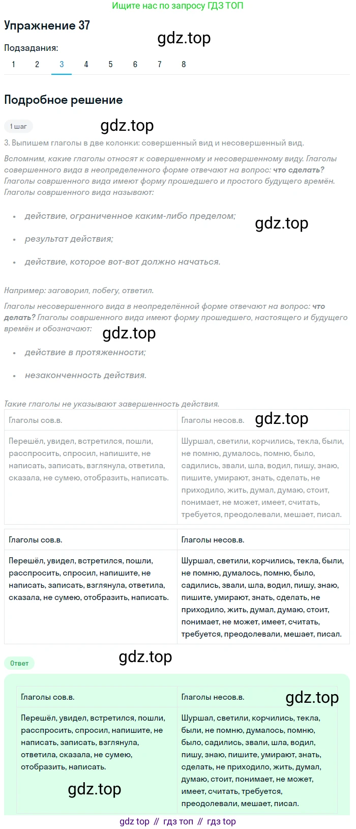 Русский язык, 9 класс Учебник, авторы: Пичугов Юрий Степанович, Еремеева Ангелина Павловна, Купалова Александра Юльевна, Лидман-Орлова Галина Кузьминична, Молодцова Светлана Николаевна, Пахнова Т М, Пименова Светлана Николаевна, Талалаева Л Ф, Фоминых Б И, издательство Просвещение, Москва, 2021, белого цвета, страница 37, номер 37, Решение 2 (продолжение 5)